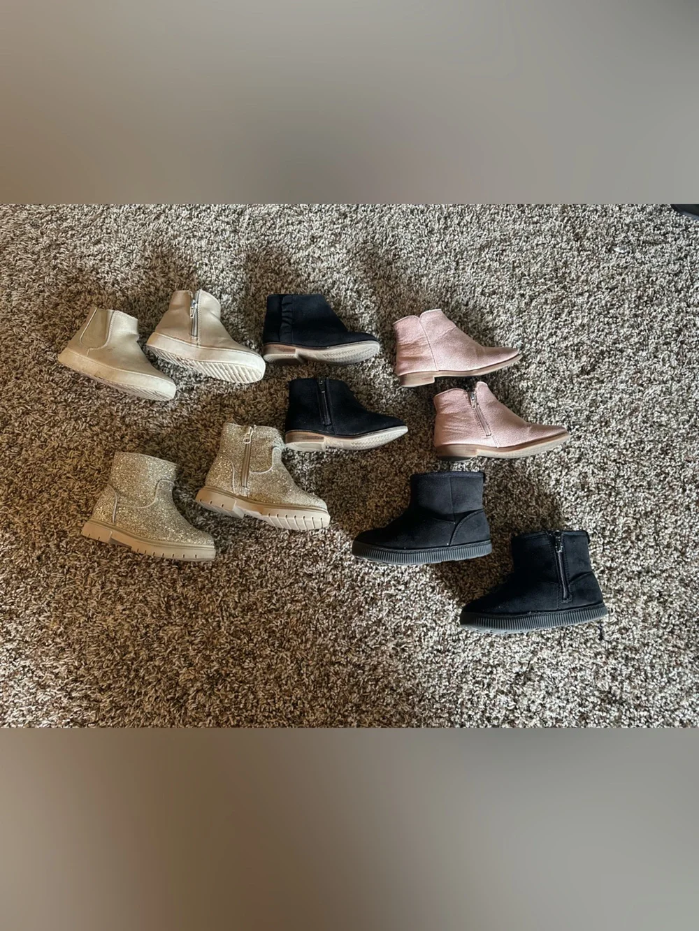 Toddler Girls Cat & Jack Boots Bundle - Size 9 (4 Pairs)